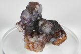 Purple Edge Fluorite Crystal Cluster - China #182791-2